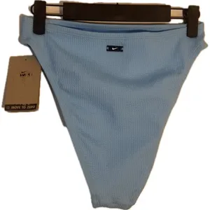 Nike Swim Ribbed Bikini Bottoms Blue Size M – New with Tags thumbnail 2