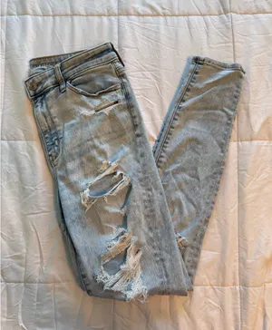 American Eagle Ripped Next Level Stretch Jeans  thumbnail 1