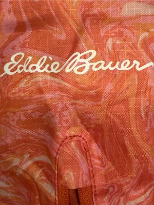 🎒🎒🎒BOGOHO🎒🎒🎒Eddie Bauer Coral Pink Marble Stowaway Backpack thumbnail 10
