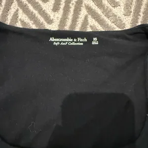 Abercrombie & Fitch Black Scoop Neck Bodysuit - Soft A&F Collection thumbnail 3
