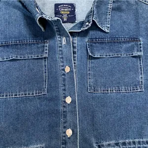 Cavalini Clothing Dark Wash Denim Shirt Jacket Shacket 3X NWT thumbnail 7