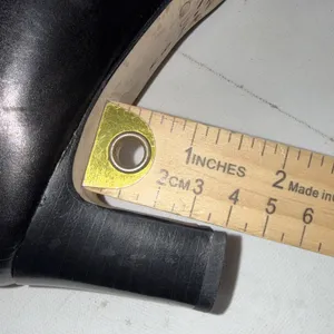 Vintage Y2K Brighton Quincy Black Italy Mesh Braided‎ Leather Closed Toe Heels 9 thumbnail 10
