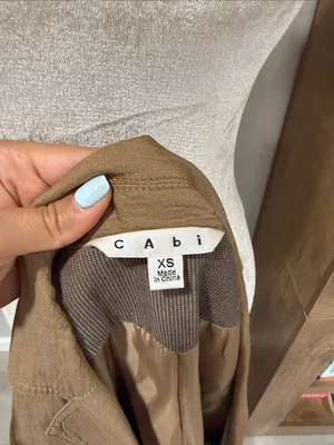 CAbi Tan Tailored Button-Front Trench Coat #840 thumbnail 7