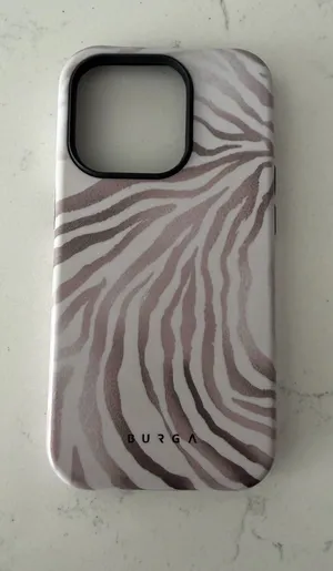 EUC Burga “Lustre” Zebra Print Iphone 14pro Phone Case thumbnail 1