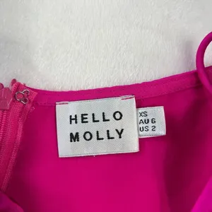Hello Molly Womens Satin Lattice Side Fun Starts With You Shorts Pink XS thumbnail 6