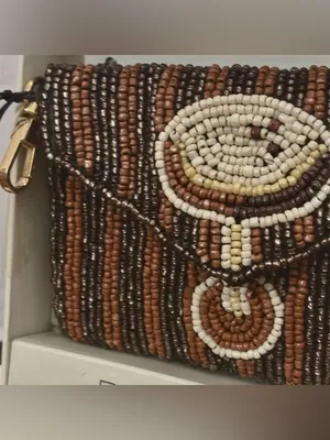 NEW - Viral Rachel Zoe Espresso Martini Beaded Coin Pouch & Bag Charm/Key Ring thumbnail 3