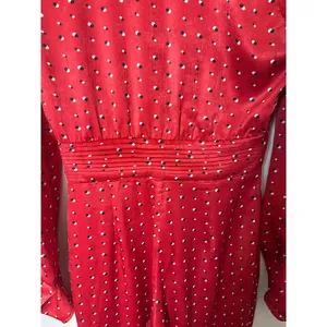 House of Harlow 1960 x Revolve sz. XS Vera Red Polka Dot Jumpsuit thumbnail 9