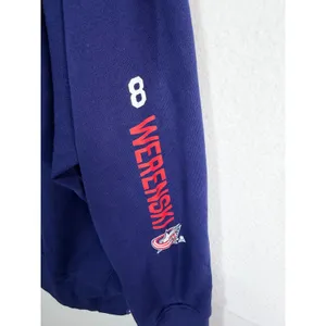 Columbus Blue Jackets #8 Werenski NHL Crewneck Sweatshirt Large Navy Fanatics thumbnail 2