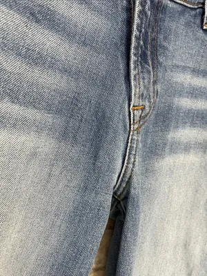 7 For All Mankind crossover asymmetrical waistband Skinny Jeans thumbnail 3