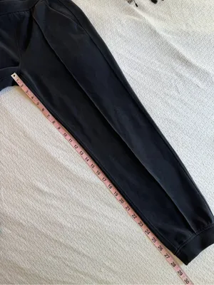 Lululemon Softstreme Classic-Fit High-Rise Jogger Pants Black/Grey Medium thumbnail 7