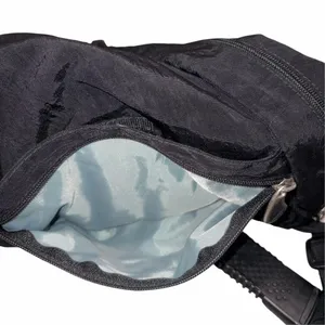 AmeriBag Small Healthy Back Black Nylon Slingpack Hiking Travel Bag thumbnail 4