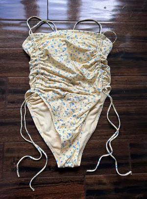 Wild Fable Yellow One-Piece Swimsuit thumbnail 1