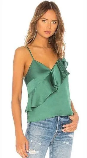 Lovers and Friends Laguna Top in Green Small thumbnail 1