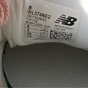 NEW! Balance 574‎ Pink Size 5 Sneakers new without box thumbnail 7