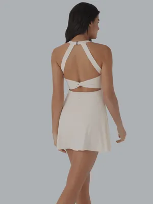 Halara SoftlyZero™Airy Backless Twisted Cool Touch Dance Active Dress-Easy peezy thumbnail 2