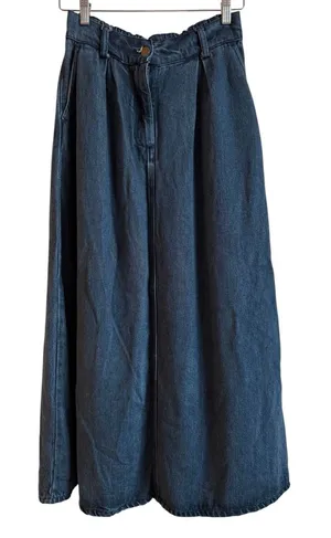 YFB Young Fabulous & Broke High Rise Elastic Waist Jean Skirt Small 90s Y2K Boho thumbnail 1