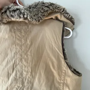 romantic vintage faux fur vest w/‎ pockets casual warm winter glam women size M thumbnail 5