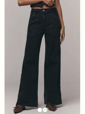 Anthropologie The Rylan High-Rise Flare Trousers by Pilcro thumbnail 2