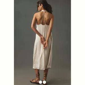 Anthropologie Anthropologie Halter Silky Midi Dress thumbnail 2