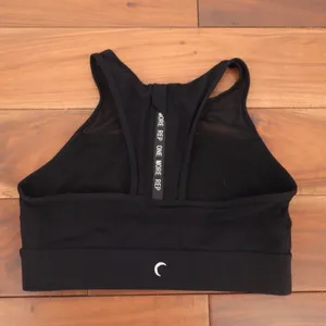 Zyia Active Sports Bra Womens M Mesh Racerback Black One More Rep Excellent thumbnail 2