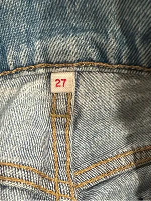 Levis cutoff Shorts Blue Denim Women's 27 thumbnail 6