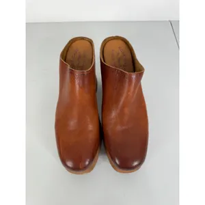 Kork-Ease Brown Leather Platform Mules Block Heel Square Toe KE0016916 Size 8M thumbnail 2