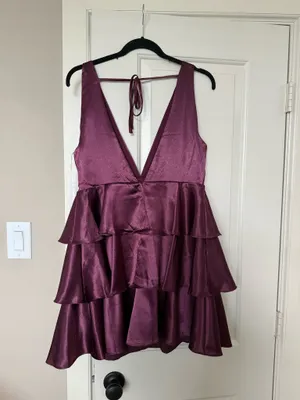 Lulus Satin Dress thumbnail 5