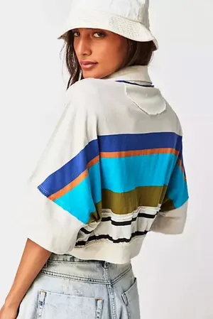 We The Free Preppy Striped Polo Tshirt thumbnail 2