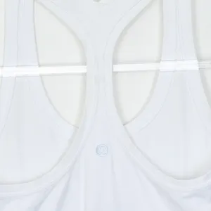 Lululemon Womens Cool Racerback Shorter Length Tank Top White Size 4 thumbnail 8