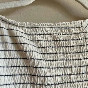 American Eagle Cream Top w/ Blue Stripes - M thumbnail 10