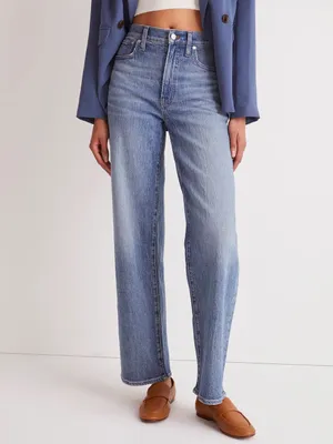 Madewell The Perfect Vintage Wide-Leg Jean in Heathcote Wash Comfort Stretch 29 thumbnail 2
