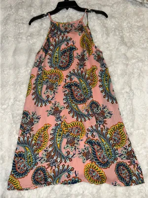 As You Wish Paisley Print Colorful Short Dress thumbnail 6