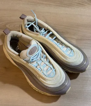 Nike Air Max 97 Plum Chalk Light Cream 8 Women Sneakers 921733-018 Running thumbnail 1