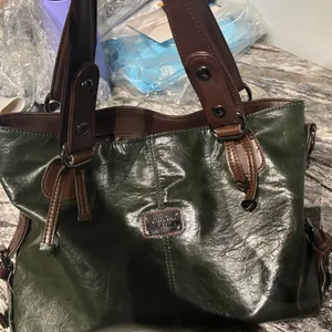 Stylish Green and Brown Women's Bag Xidibaoluo thumbnail 2