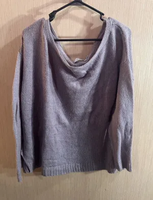 JustFab Off-the-Shoulder Lavender Knit Sweater Size XXL thumbnail 1