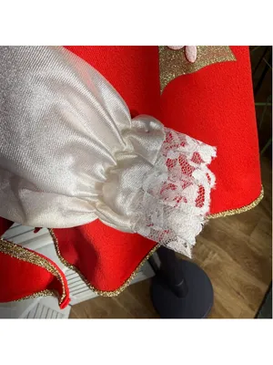 Vintage red musketeer costume top lace gold cross court jester ren fair cosplay thumbnail 8