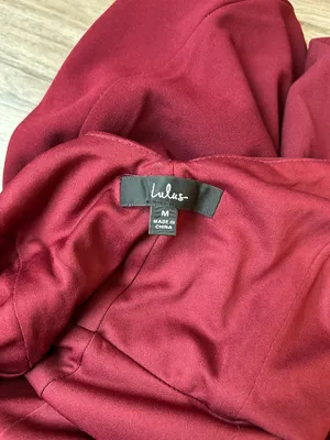 Lulus Eloquent Ease Burgundy Sleeveless Mermaid Maxi Dress Prom Party Size M thumbnail 10
