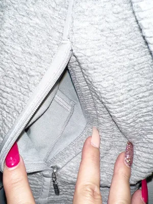 Lululemon On Repeat Heatered Core Light Gray Zip-Up Bomber Jacket thumbnail 6