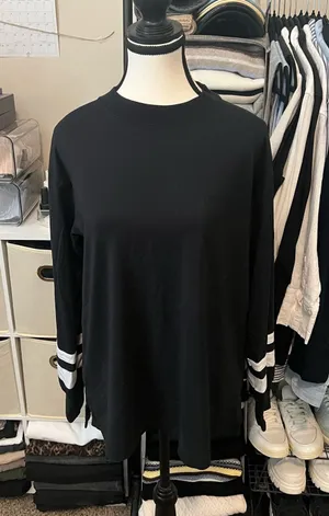 Abercrombie & Fitch YPB Long-Sleeve Workout Top Black Size M thumbnail 1