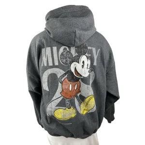 Disney Parks Women's Gray Mickey Mouse 28 Hoodie Hooded Sweatshirt Top Size 2XL thumbnail 2