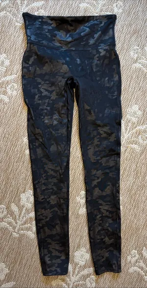 SPANX  Black Camo High-Waist Leggings thumbnail 1