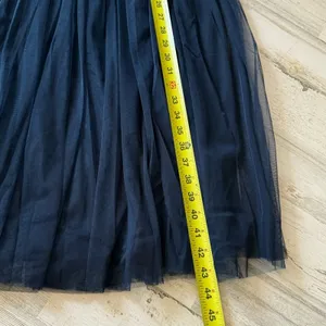 Maya Deluxe Halter Dark‎ Blue Sequin Top Tulip Skirt Midi Sleeveless Prom Dress thumbnail 14