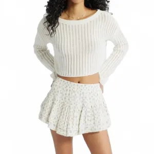 ❣️BP Cotton Cropped Sweater in Ivory Size Small thumbnail 2
