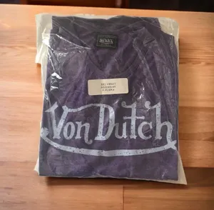 Von Dutch New NEW Womens Small Purple Short Sleeve Raglan Tee thumbnail 4