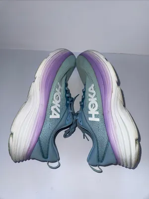 Hoka Women's Mint Green & Lavender Running Shoes thumbnail 8
