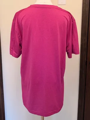 Nike Pro pink standard fit dri-fit short sleeve top thumbnail 5
