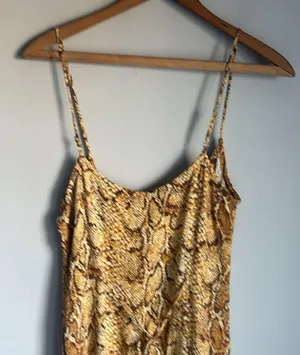REFORMATION Vivette Snakeskin Mini Dress Medium thumbnail 5