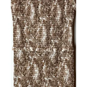 Bec + Bridge Brown And Ivory Cotton Smocked Toile Print Gloria Mini Dress Size 2 thumbnail 11