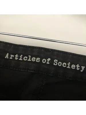 Articles Of Society Black Skinny Jeans Size 26 Stretch Cotton Blend Womens Pants thumbnail 3
