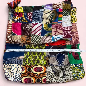 Boho Hippie Patchwork Sling Flap Messenger Crossbody Book Laptop School Bag Purse Streetwear Measurement in pics thumbnail 4